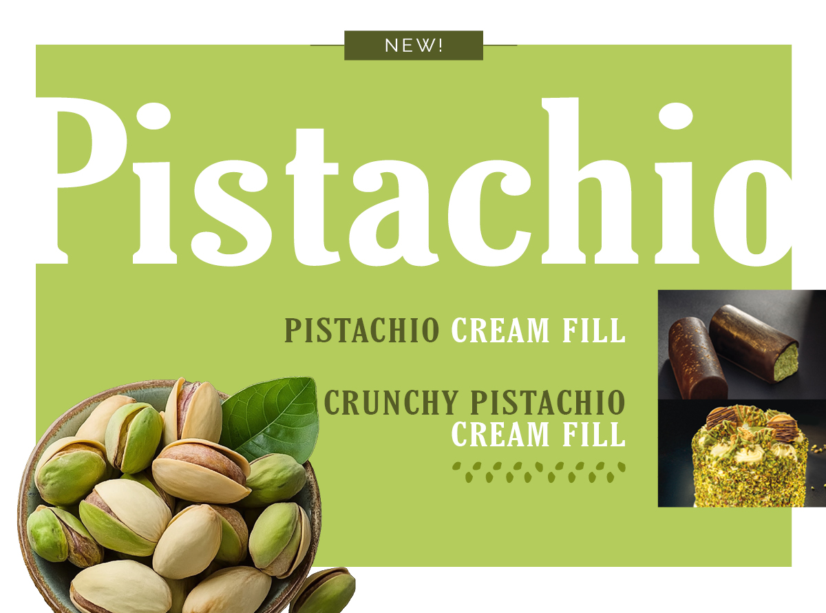 Discover our new products – pistachio fillings!